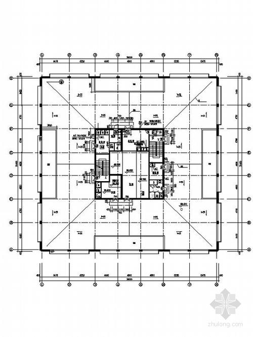 [施工图][广东]26层玻璃幕墙办公大厦设计施工图(知名建筑含效果图)