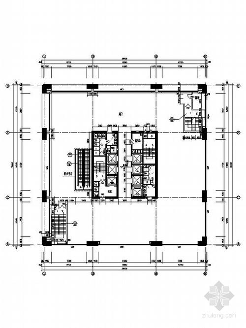 [广东]26层玻璃幕墙办公大厦设计施工图(知名建筑 含效果图)